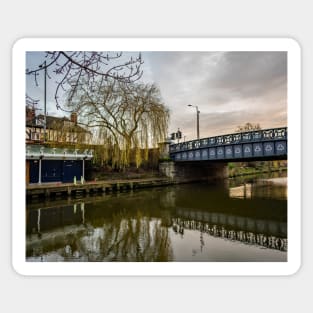 Foundry Bridge over the River Wensum, Norwich Sticker